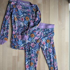 Little Sleepies Pajamas 2 Piece Long Sleeve Set - 4T Dusk Blooms